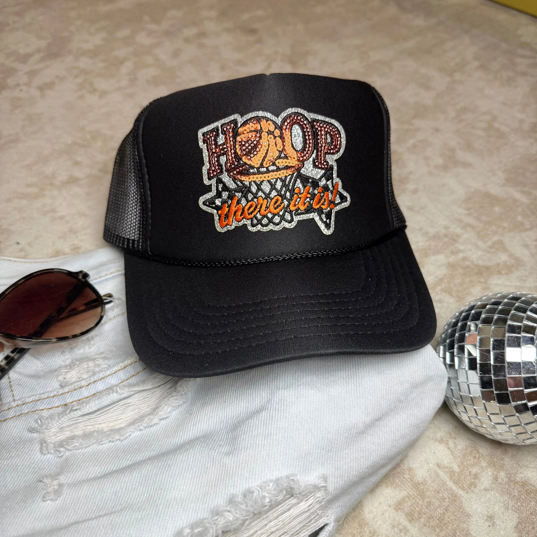 Hoop There It Is Patch Trucker Hat Envy Stylz Boutique