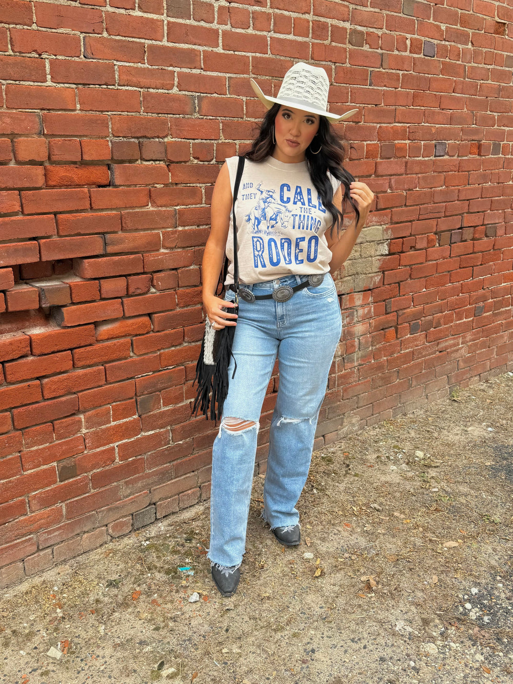 Call This Thing Rodeo Graphic Muscle Tank Envy Stylz Boutique