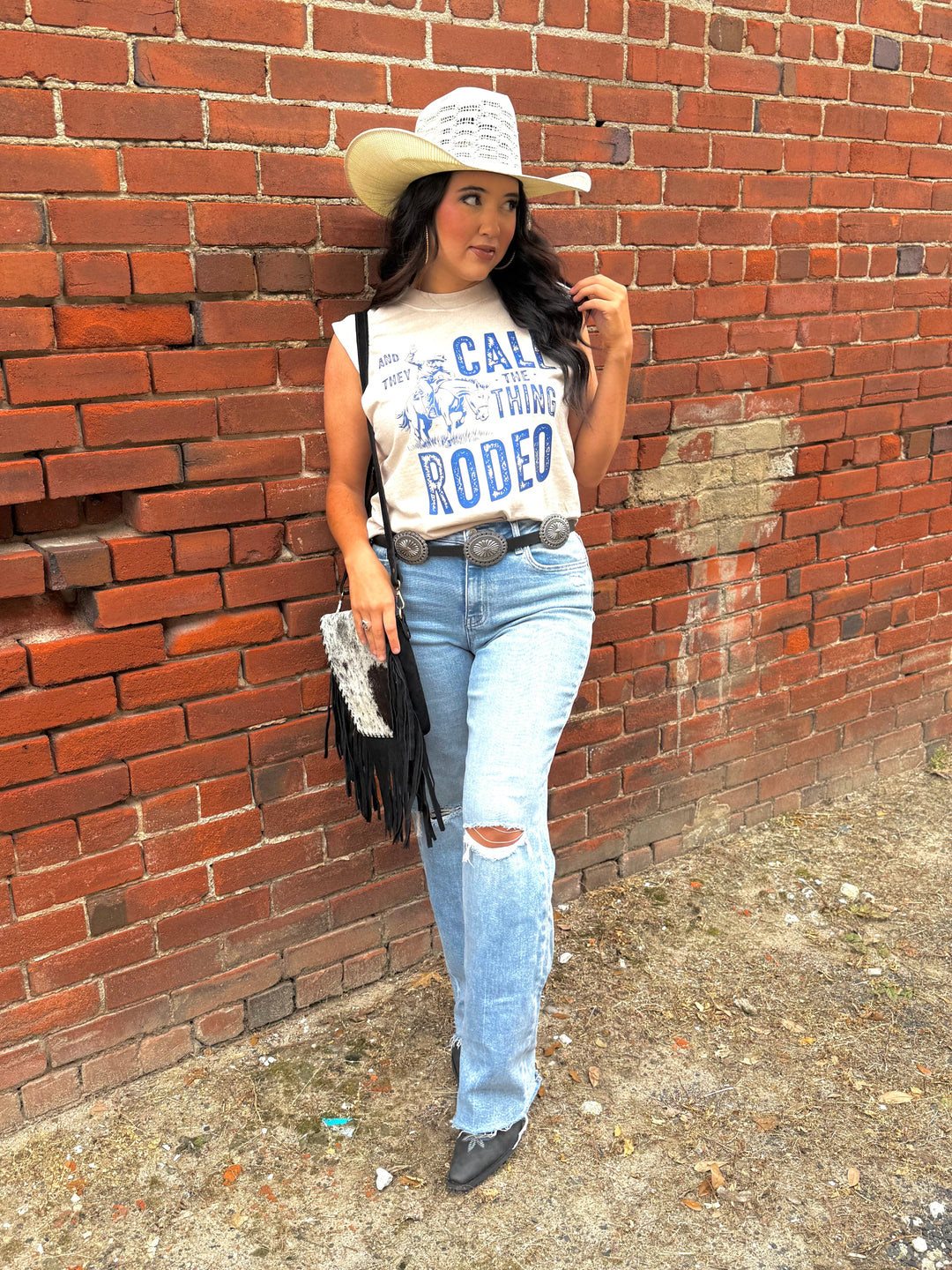 Call This Thing Rodeo Graphic Muscle Tank Envy Stylz Boutique