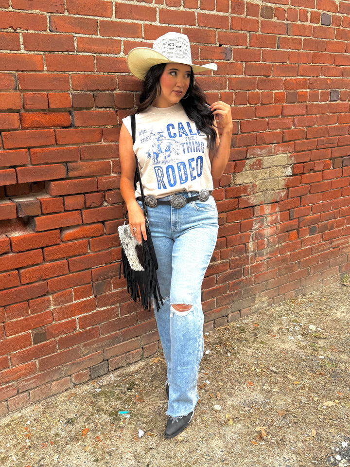Call This Thing Rodeo Graphic Muscle Tank Envy Stylz Boutique