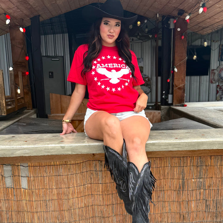 America Stars Bird T-shirt Envy Stylz Boutique