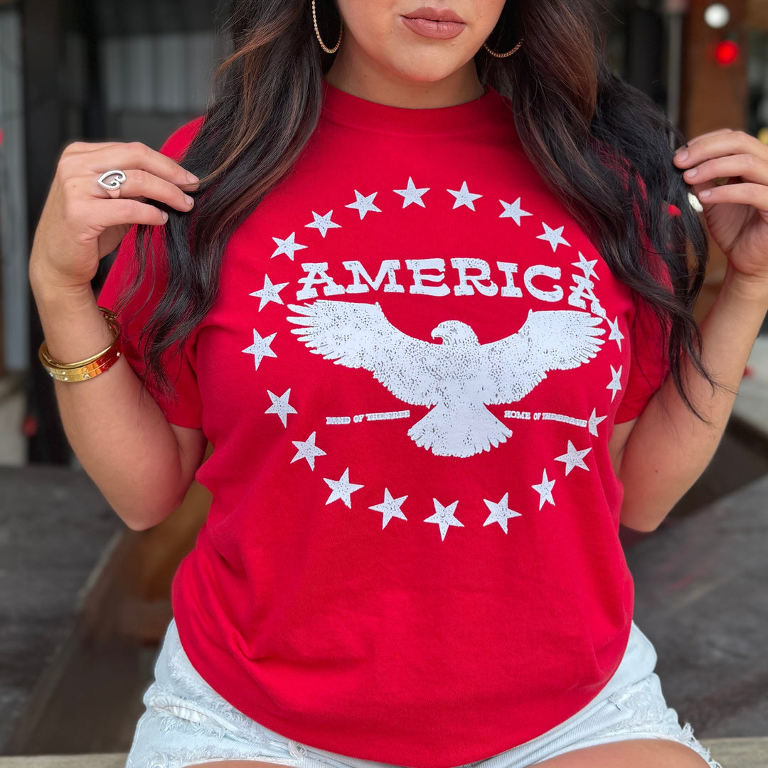 America Stars Bird T-shirt Envy Stylz Boutique