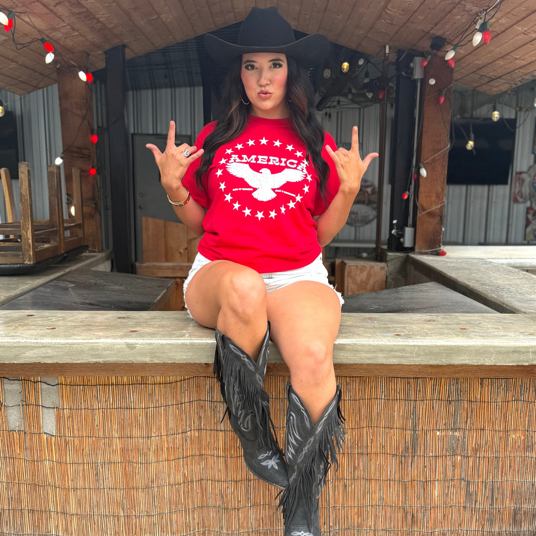 America Stars Bird T-shirt Envy Stylz Boutique