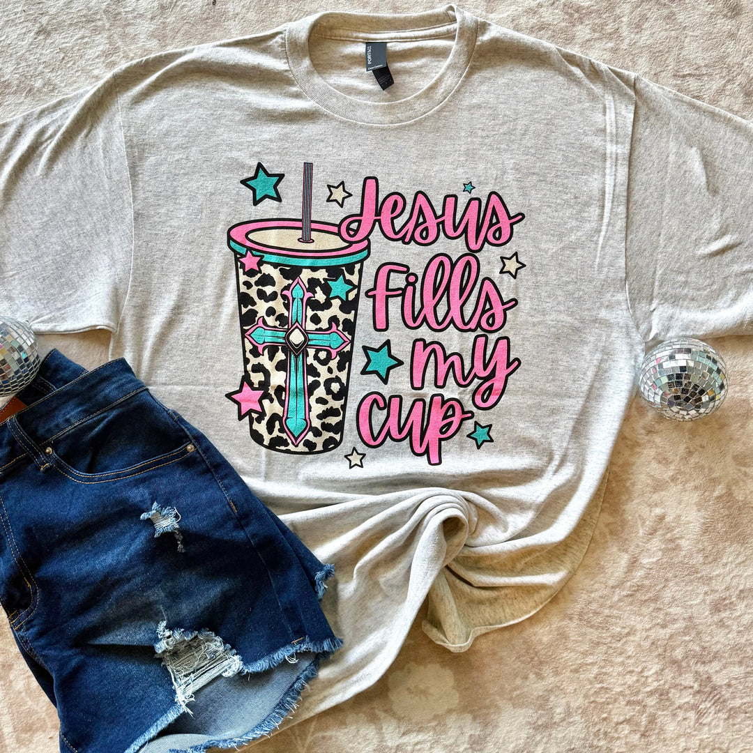 Jesus Fills My Cup Graphic T-shirt Envy Stylz Boutique