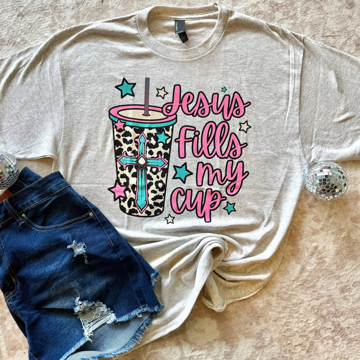 Jesus Fills My Cup Graphic T-shirt Envy Stylz Boutique