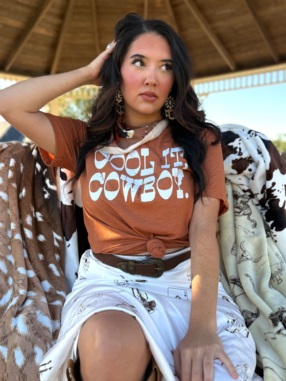 Cool It, Cowboy Graphic T-shirt Envy Stylz Boutique