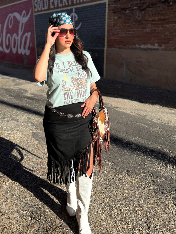 Hung The Moon Western Graphic T-shirt Envy Stylz Boutique