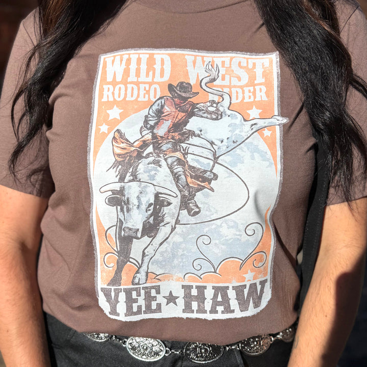 Wild West Rodeo Rider Yeehaw Graphic T-shirt Envy Stylz Boutique