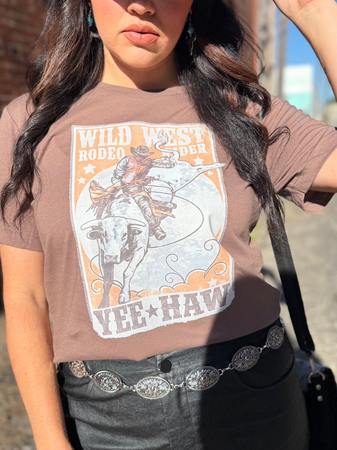 Wild West Rodeo Rider Yeehaw Graphic T-shirt Envy Stylz Boutique