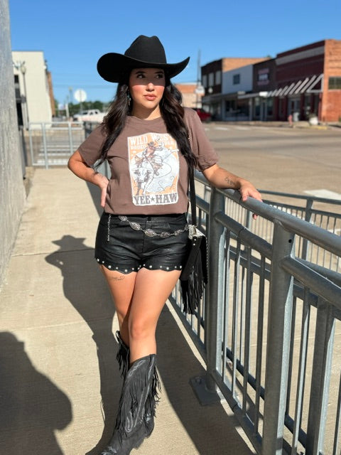 Wild West Rodeo Rider Yeehaw Graphic T-shirt Envy Stylz Boutique