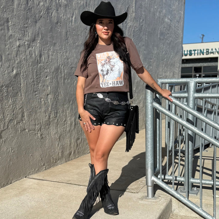 Wild West Rodeo Rider Yeehaw Graphic T-shirt Envy Stylz Boutique