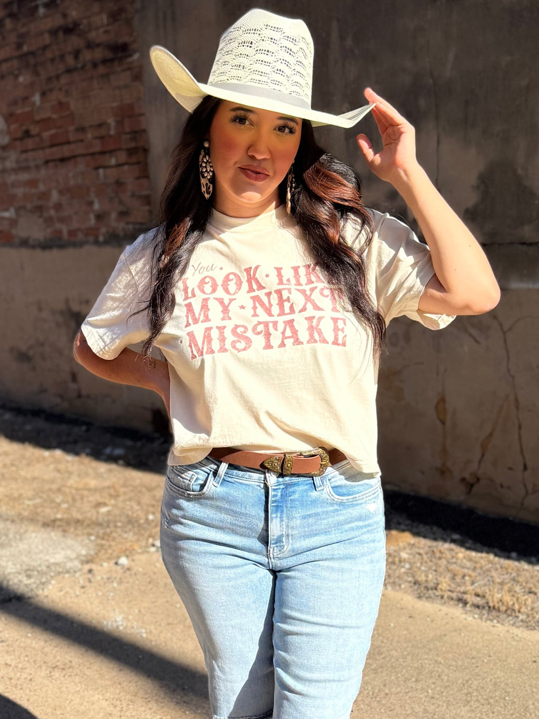 My Next Mistake Graphic Design Crop Tee Envy Stylz Boutique