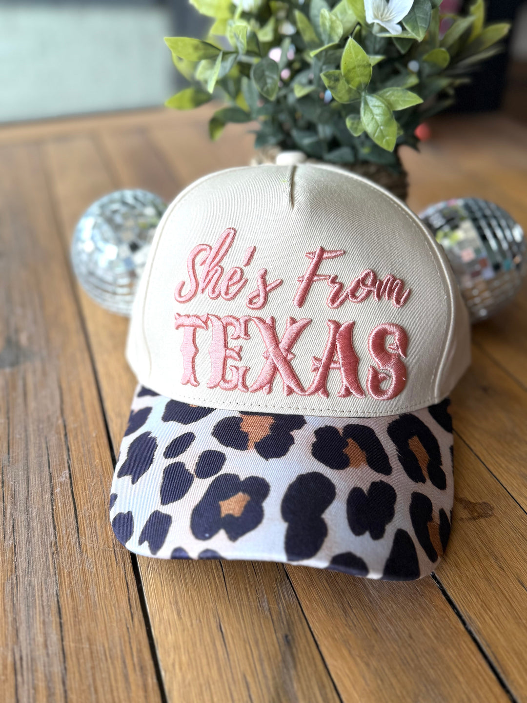 She's From TX Embroidered Trucker Hat Envy Stylz Boutique
