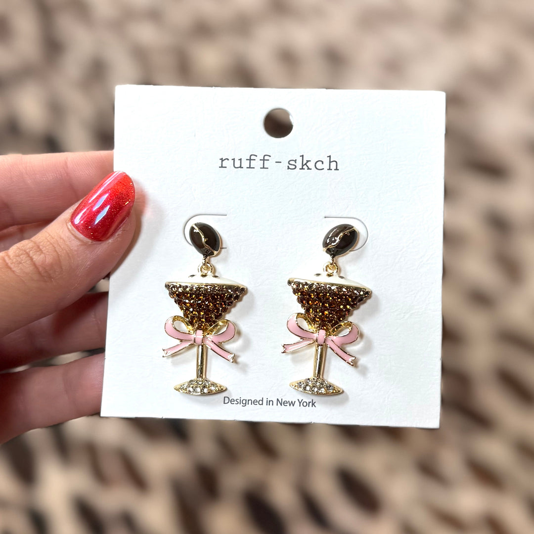 Espresso Martini Earrings Envy Stylz Boutique