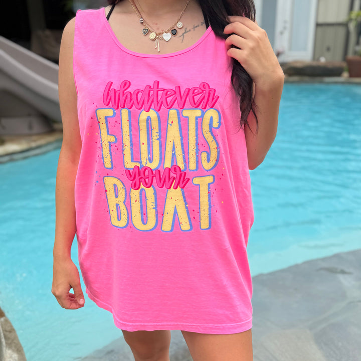 Whatever Floats Your Boat Graphic Tank Top Envy Stylz Boutique