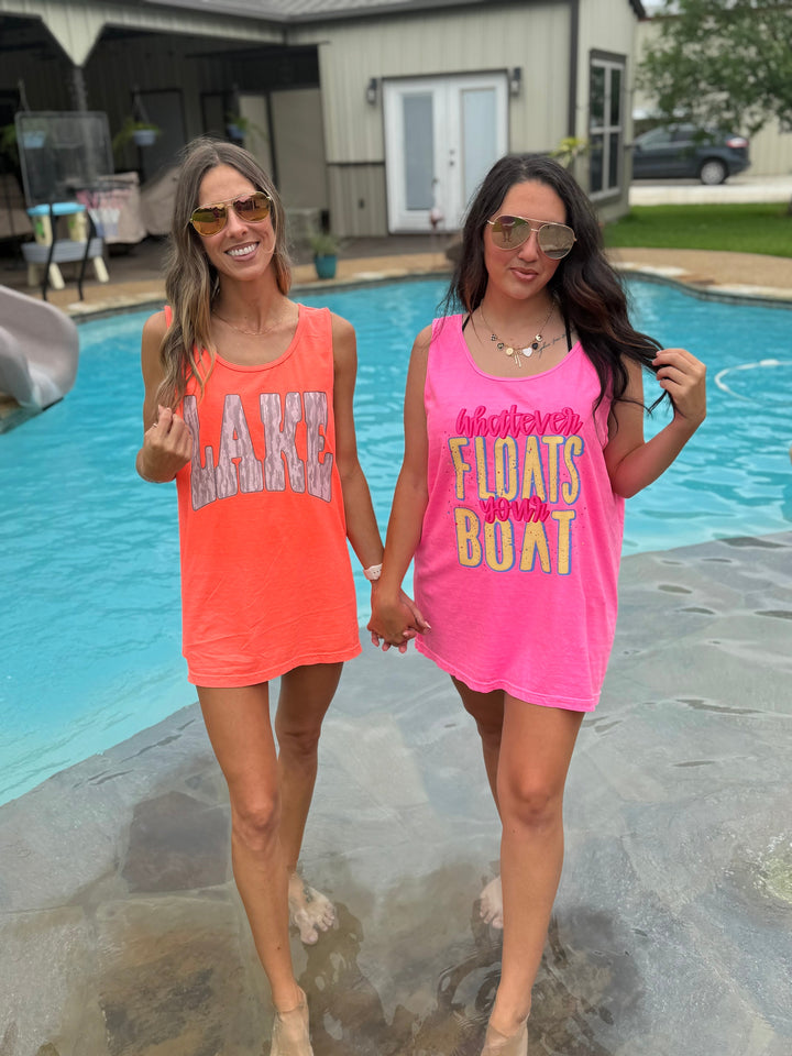 CAMO LAKE Graphic Tank Top Envy Stylz Boutique
