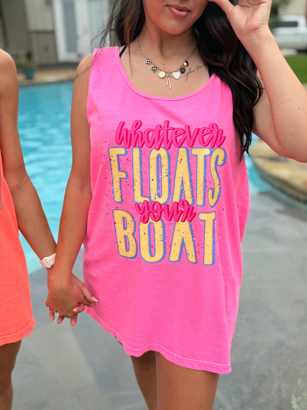 Whatever Floats Your Boat Graphic Tank Top Envy Stylz Boutique