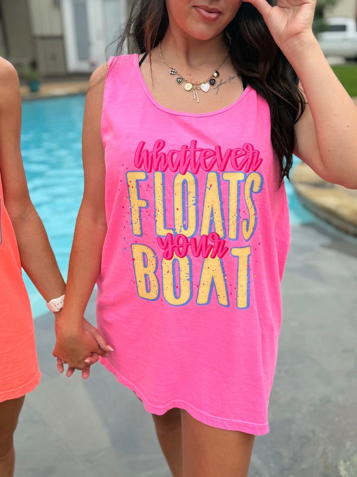 Whatever Floats Your Boat Graphic Tank Top Envy Stylz Boutique