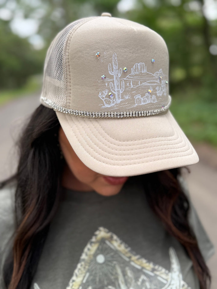 Desert Diamond Trucker Hat Envy Stylz Boutique