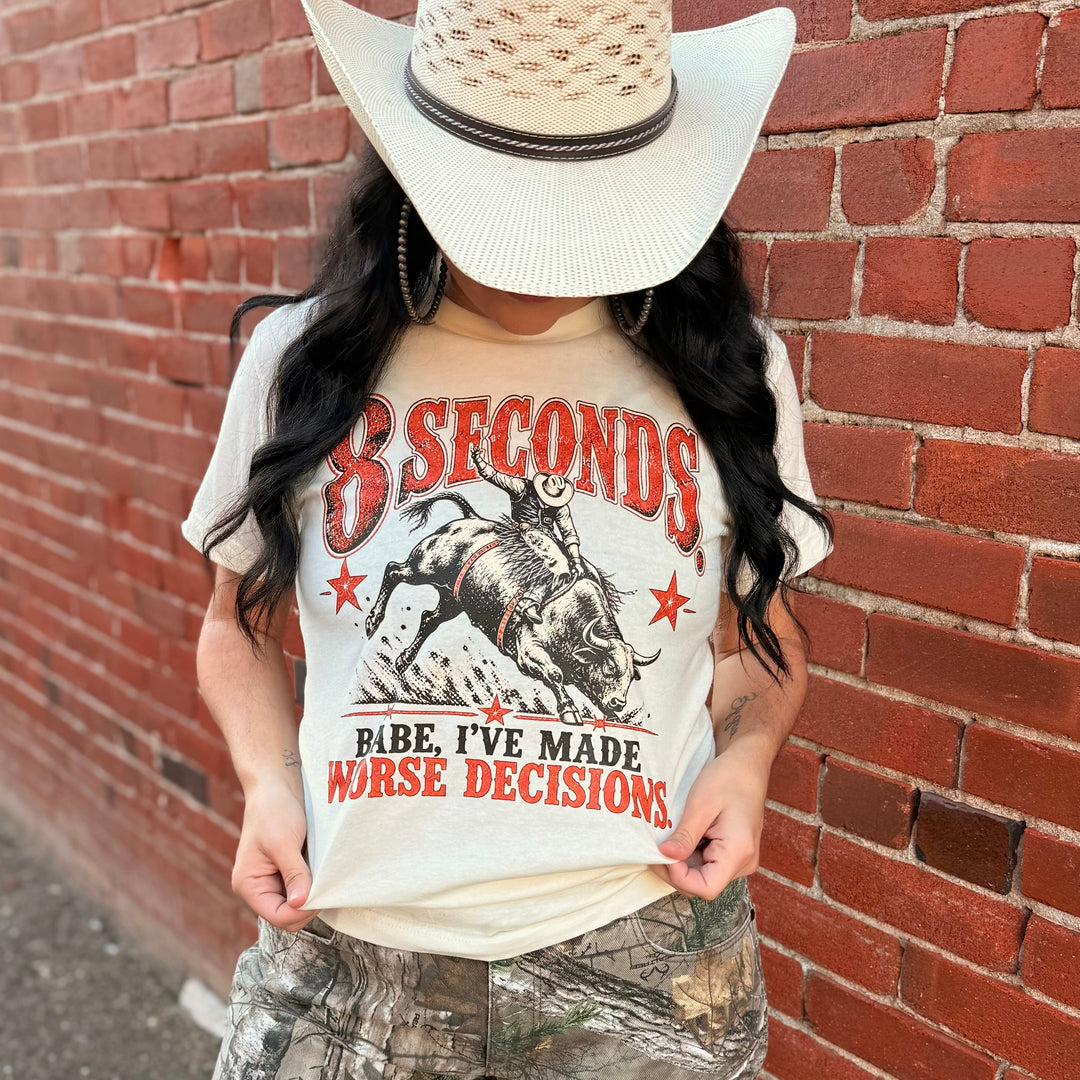 8 Seconds, Worse Decisions Graphic Tee additional product image 2