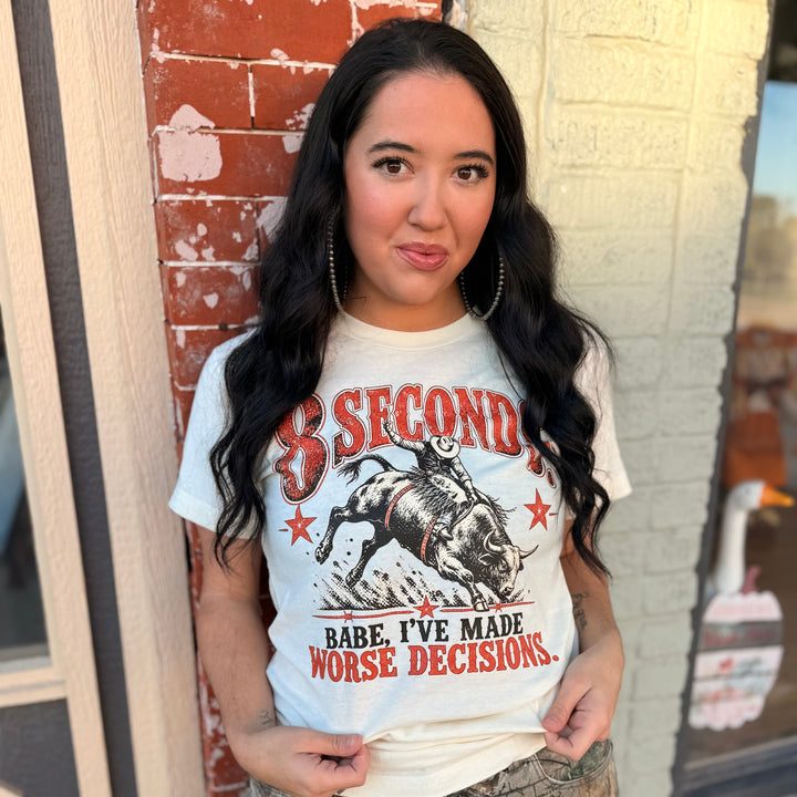 8 Seconds, Worse Decisions Graphic Tee additional product image 4