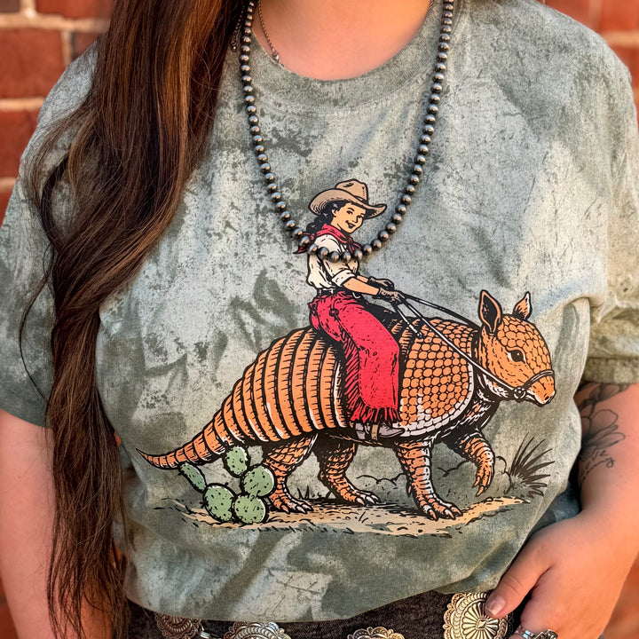 Cowgirl Armadillo Graphic Tee product image