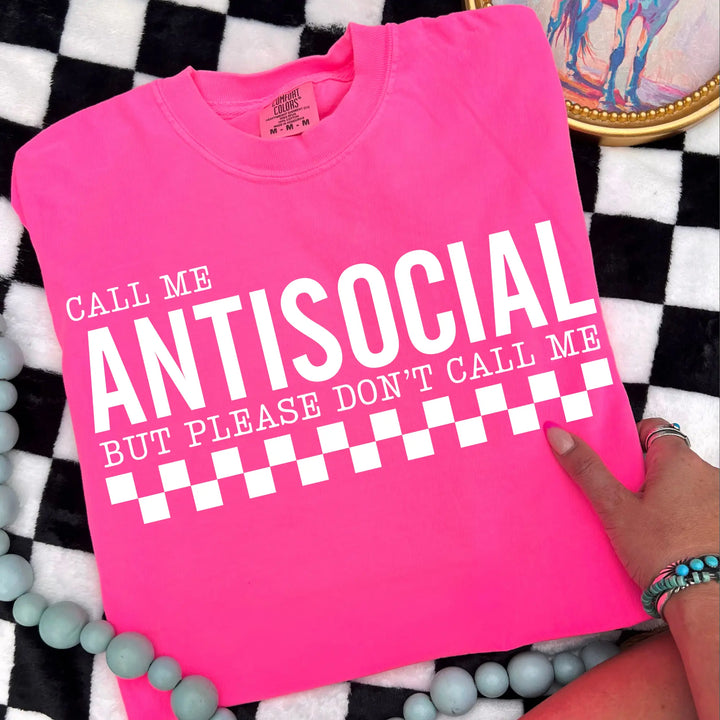 DEAL OF THE WEEK Call Me Antisocial Graphic Tee Envy Stylz Boutique
