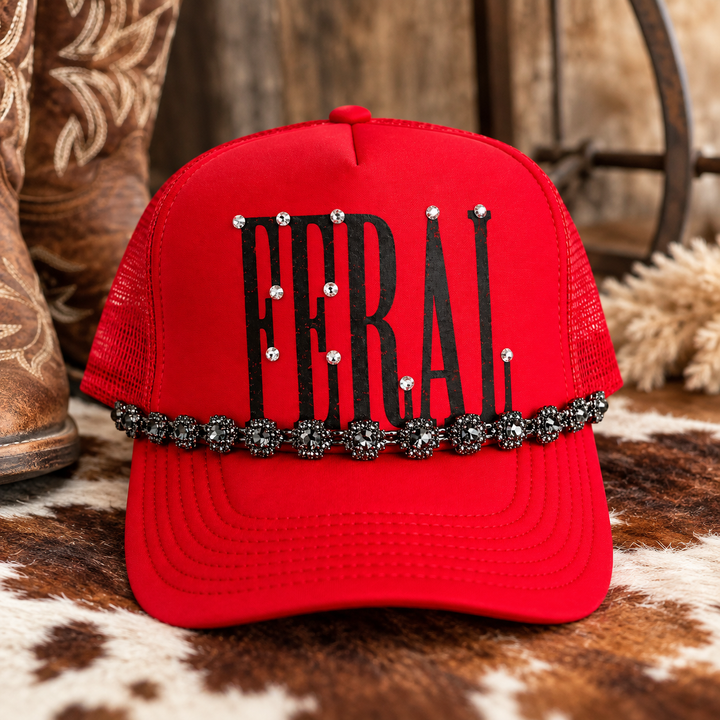 Feral and Diamonds Western Trucker Hat additional product image 2