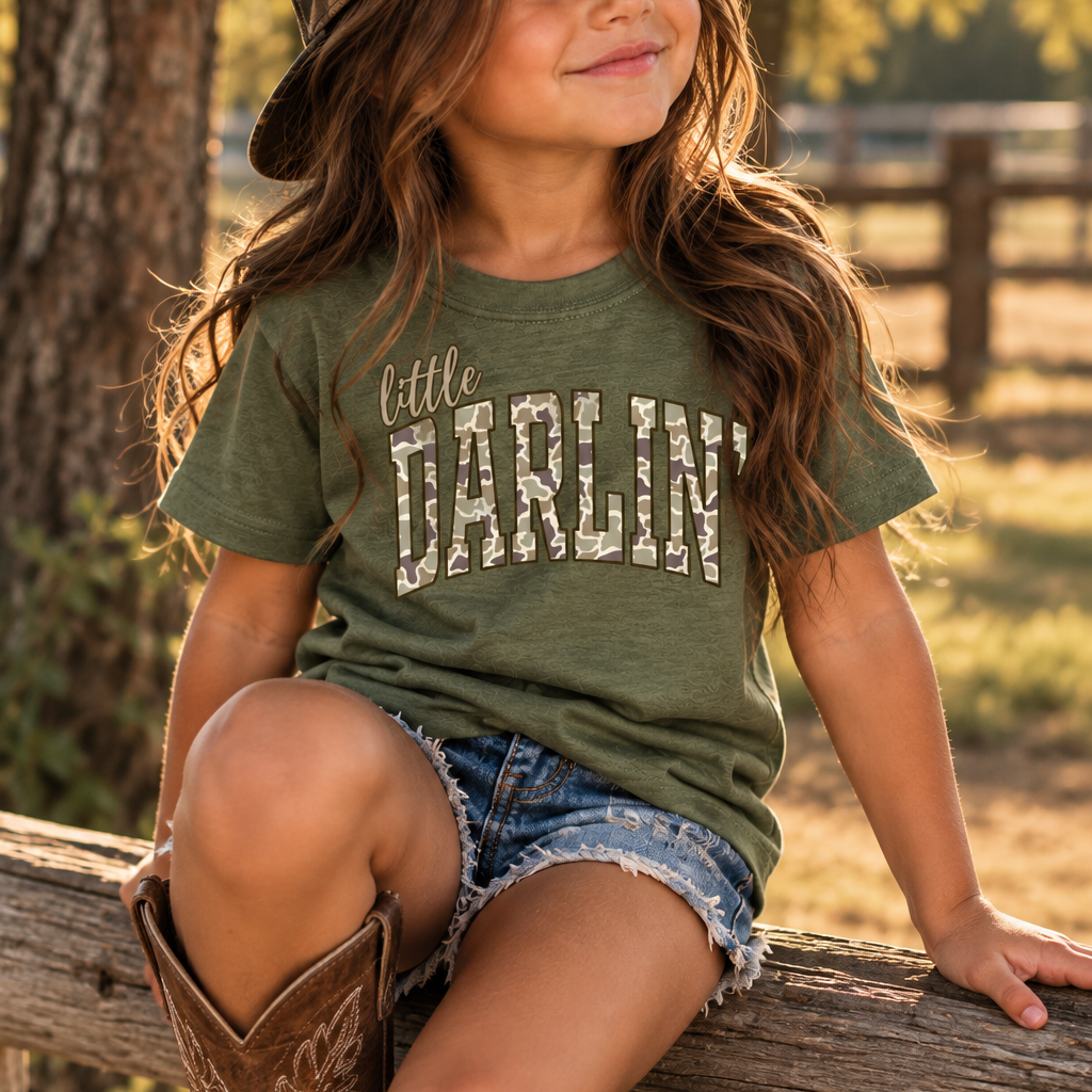 Little Darlin Camo Graphic Tee product image
