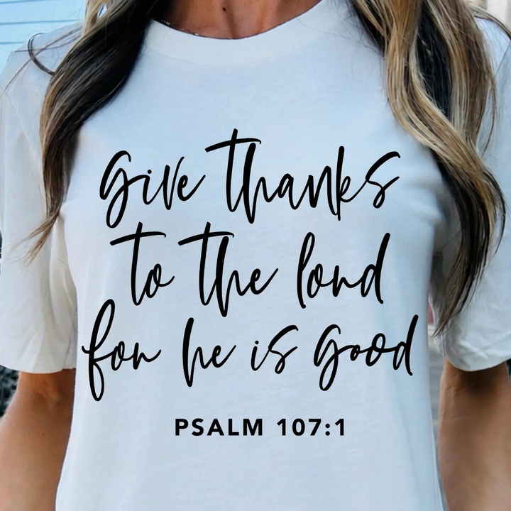 DEAL OF THE WEEK Give Thanks To The Lord Graphic T-Shirt Envy Stylz Boutique