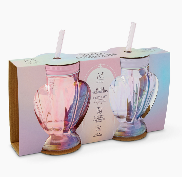 Shell Yeah Glass Set Envy Stylz Boutique