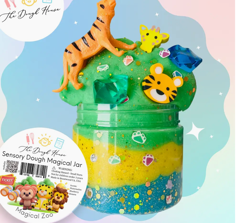 Small Sensory Dough Jar Magical Zoo Envy Stylz Boutique
