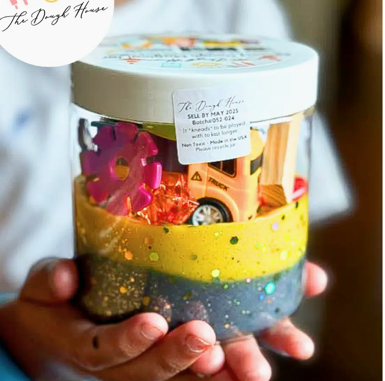 Small Sensory Dough Jar Dinosaur Envy Stylz Boutique