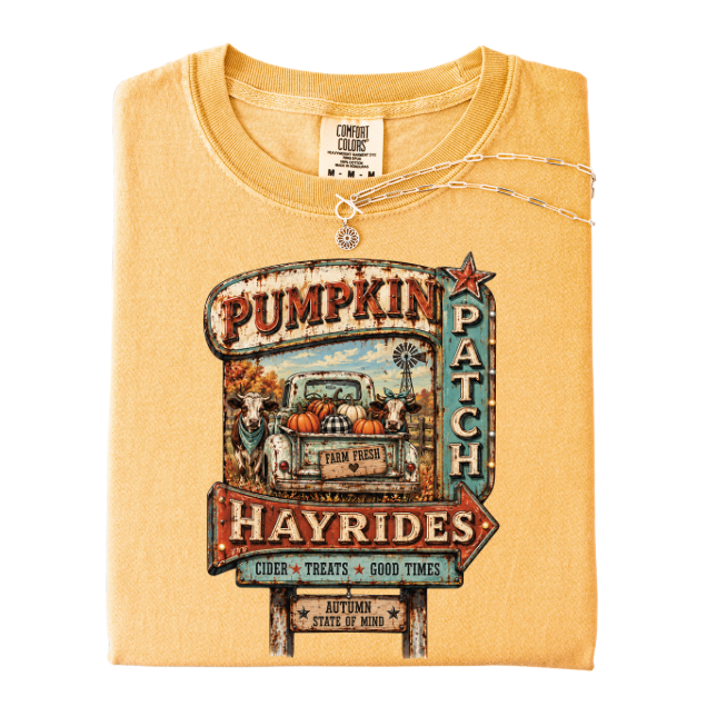 Pumpkin Patch Hayrides Graphic Tee
