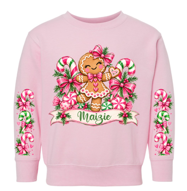 Gingerbread Sweetie Christmas sweatshirt design