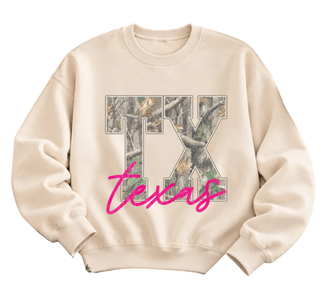 Camo Texas Graphic Sweatshirt