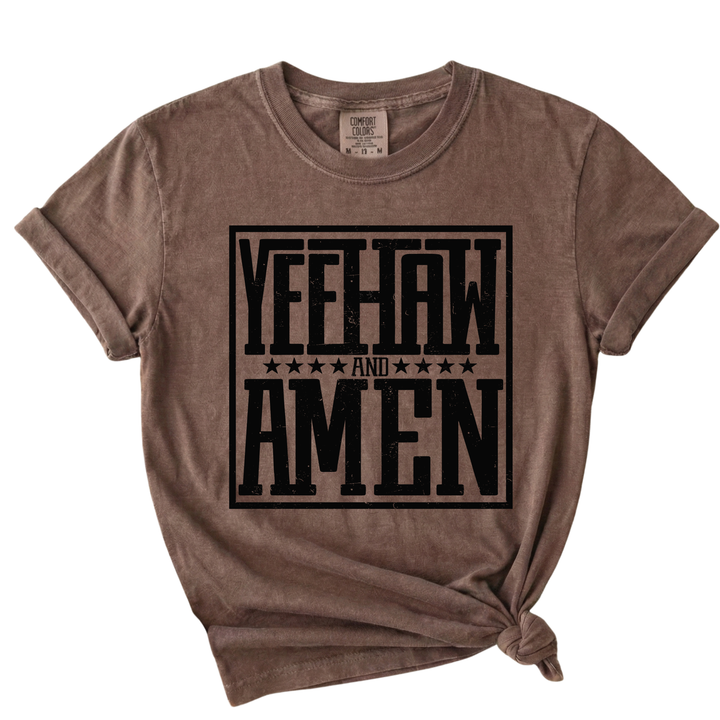 Yeehaw &amp; Amen Western Graphic Tee