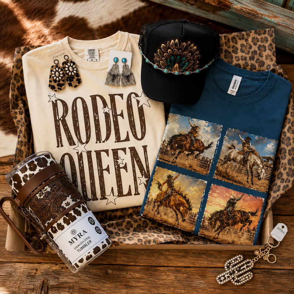August Wild Soul Deluxe Box representative Western boutique items in a rustic unboxing scene; contents vary