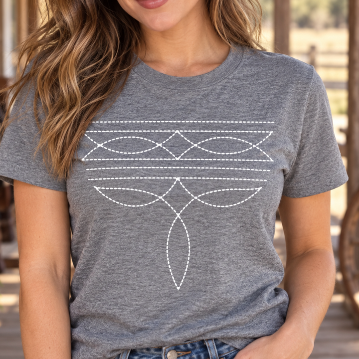 Boot Stitch Western Graphic T-Shirt for Women product image 1