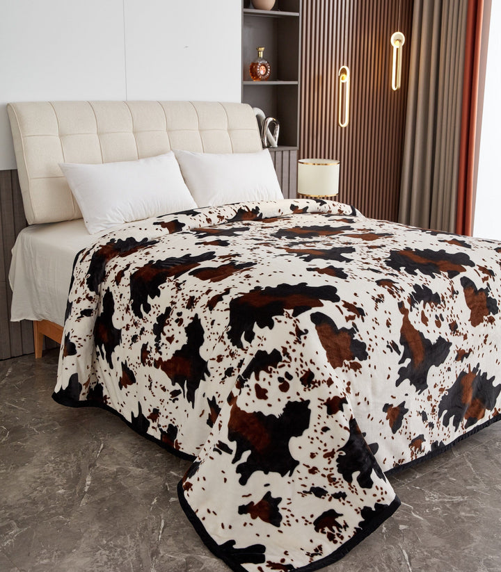 Envy Stylz Boutique Blanket Brown Cow Oversized Blanket  82"x90"