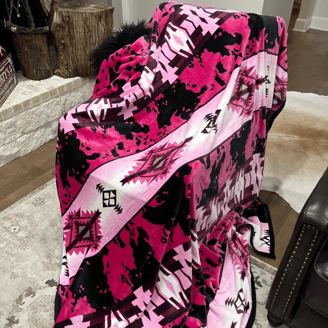 Mystery Queen Throw Blanket 71"x80" Envy Stylz Boutique