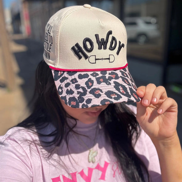 Envy Stylz Boutique Howdy Leopard Trucker Hat