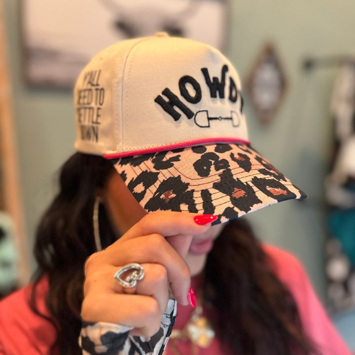 Envy Stylz Boutique Howdy Leopard Trucker Hat