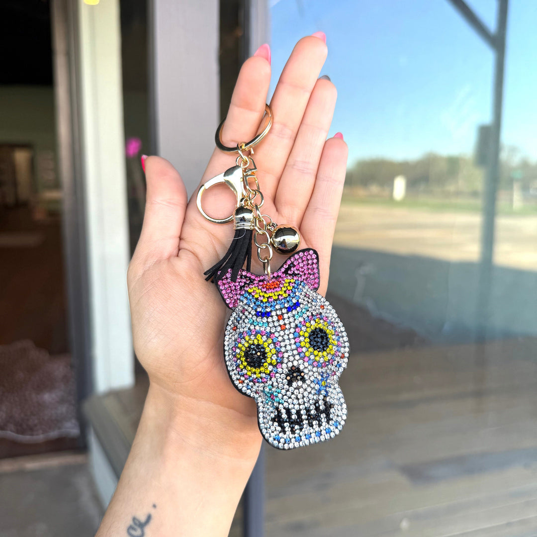 Envy Stylz Boutique keychain Skeleton Rhinestone Keychains