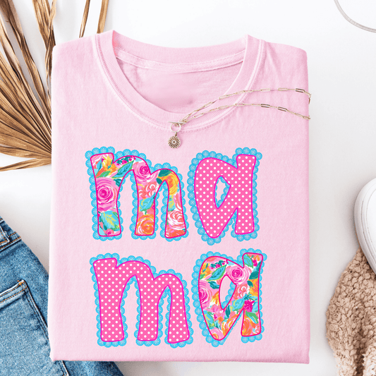 Envy Stylz Boutique Men - Apparel - Shirts - T-Shirts Floral Mama and Dots Graphic T-shirt