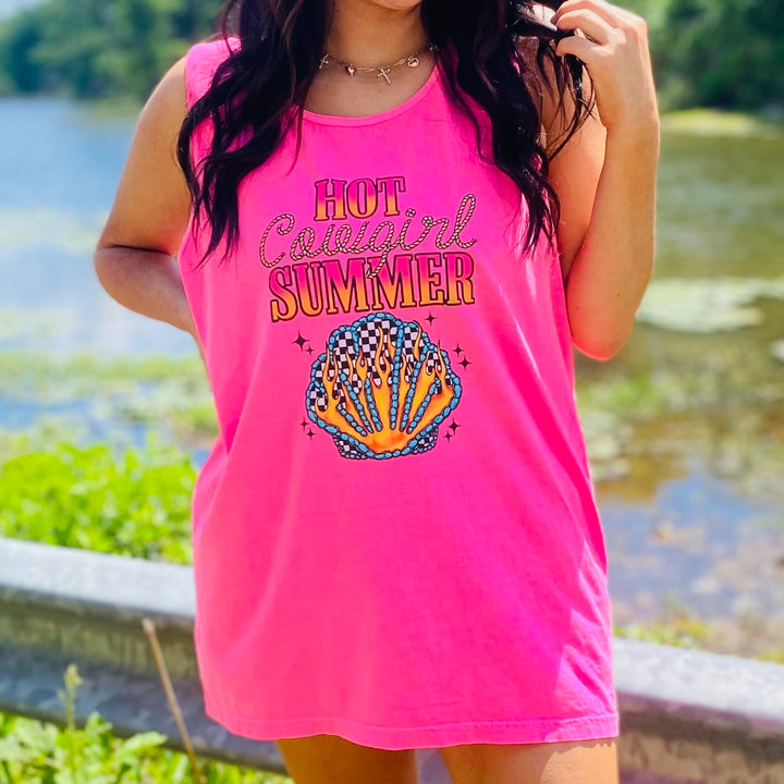 Envy Stylz Boutique Men - Apparel - Shirts - T-Shirts Hot Cowgirl Summer Graphic Tank Top