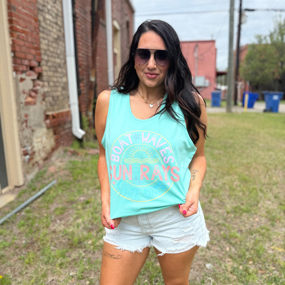 Envy Stylz Boutique Men - Apparel - Shirts - T-Shirts Lake Days Graphic Tank Top