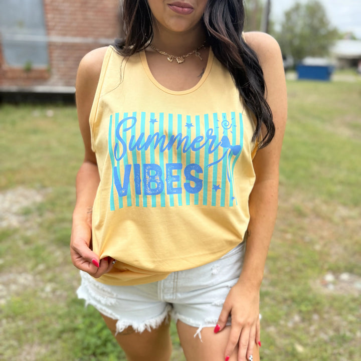 Envy Stylz Boutique Men - Apparel - Shirts - T-Shirts Summer Vibes Graphic Tank Top