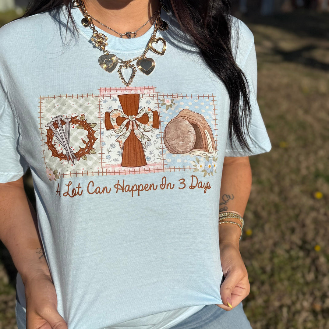 Envy Stylz Boutique Women - Apparel - Shirts - T-Shirts A lot Can Happen in 3 Days Graphic Tee