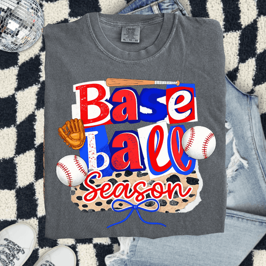 Envy Stylz Boutique Women - Apparel - Shirts - T-Shirts Baseball Season Patchwork Graphic Tee
